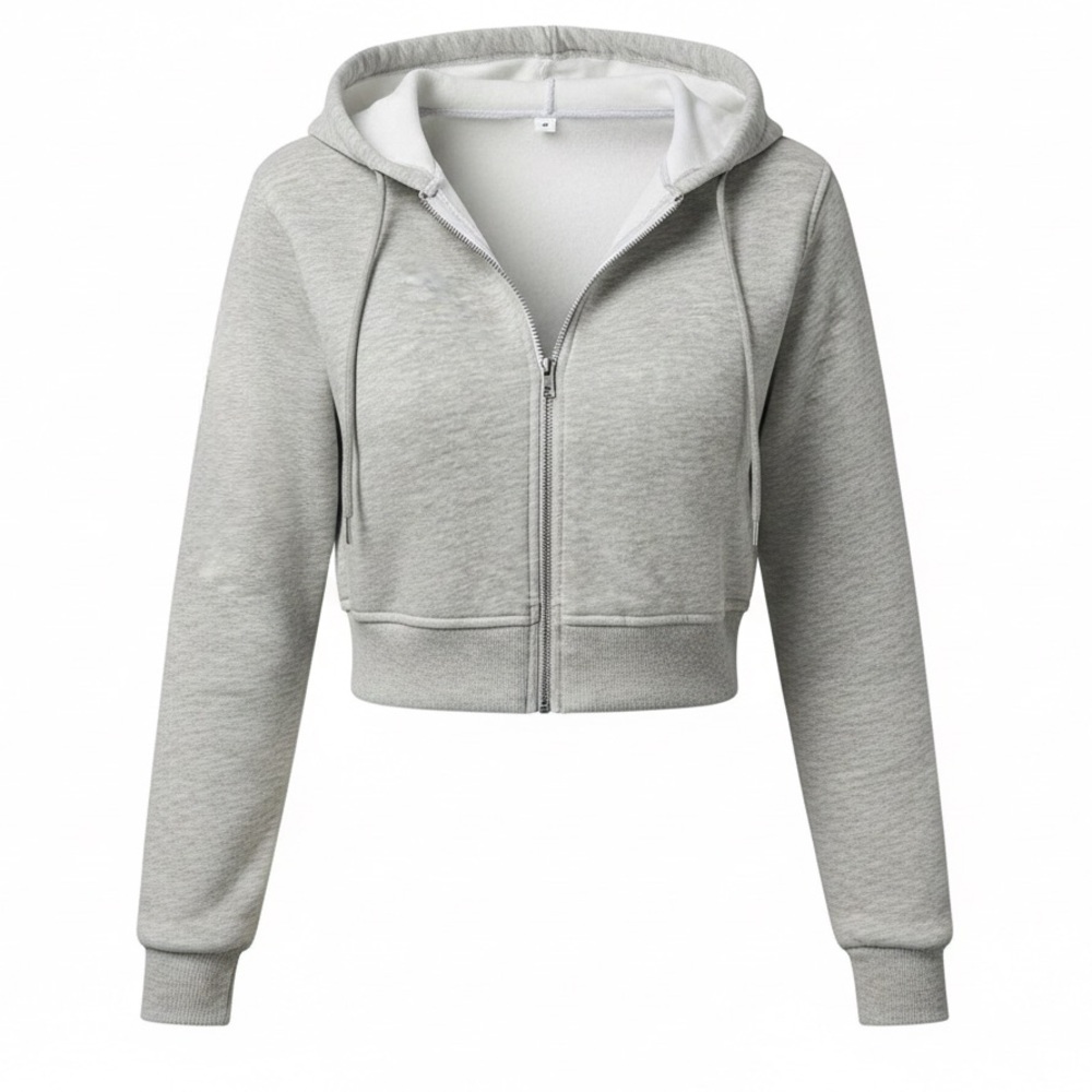 Cropped Zip Up Hoodie😍 - Picture 3 of 3
